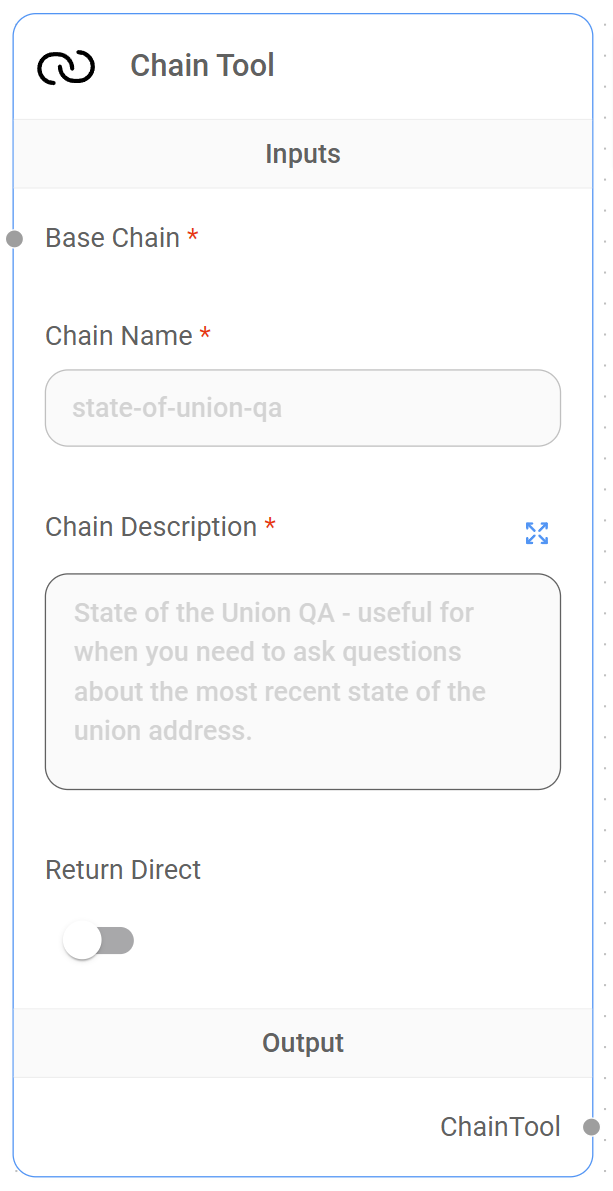<p>Chain Tool Node</p>
